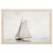 12" x 16" Sailing Excursion Framed Wall Art, Contemporary Coastal Home Décor, Glass Facing and Hanging Hardware Included